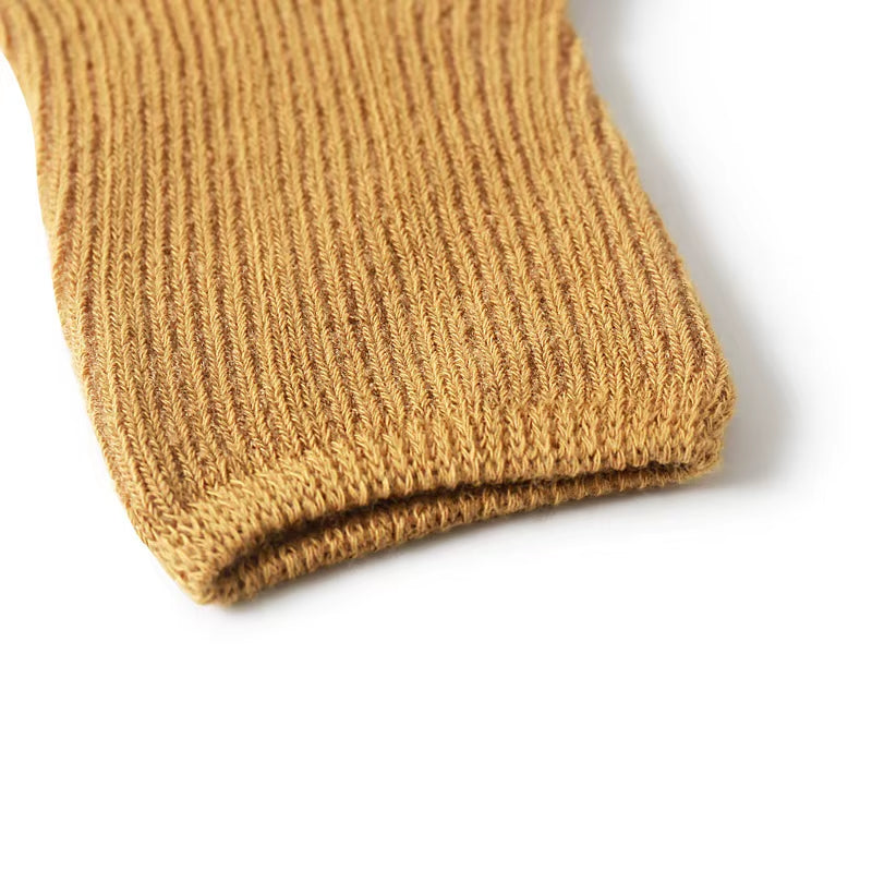 Ribbed Cotton Blend Socks
