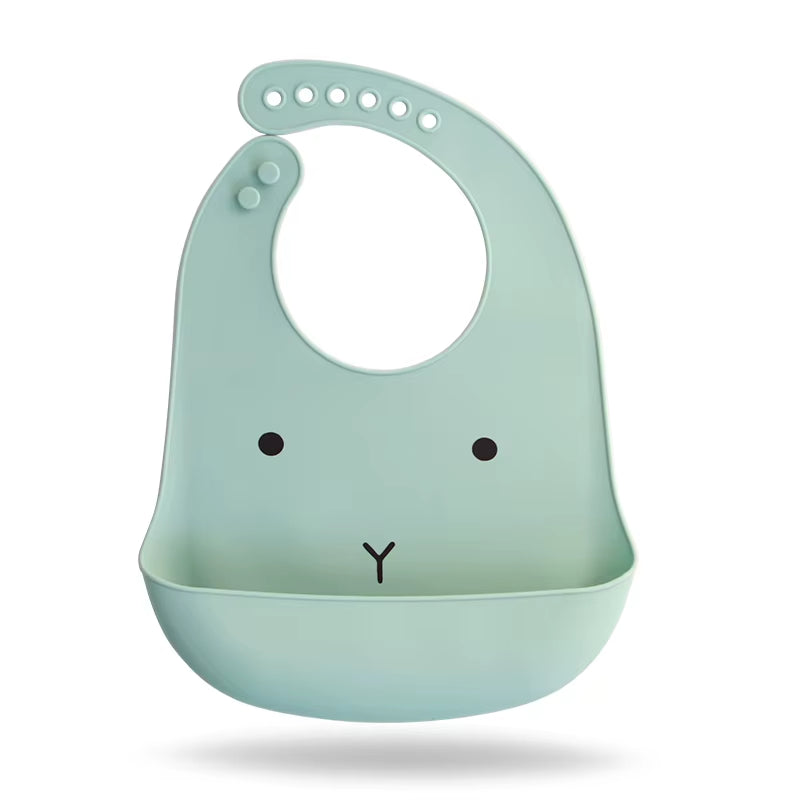 Silicone Bib - Mint Bunny