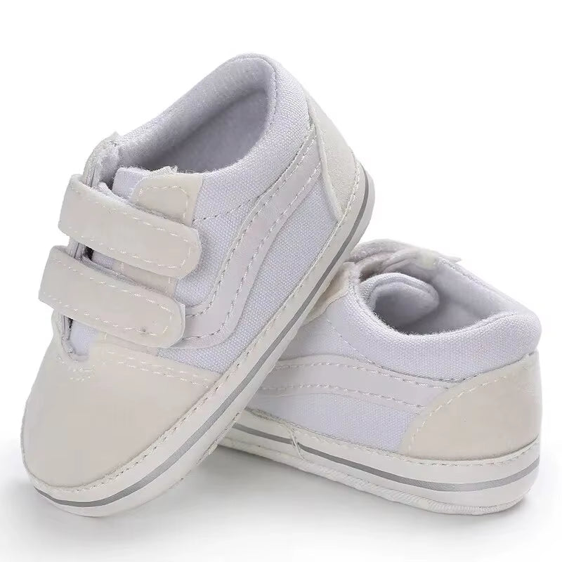 Baby Canvas Sneakers Classic Stripes Casual Baby Boy Girl Shoes Anti-Slip Soft First Walkers Infant Baby Unisex Shoes