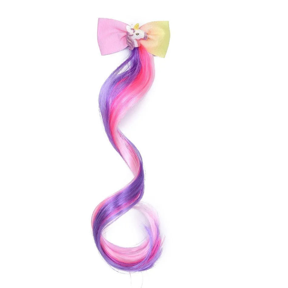 Unicorn Rainbow Hair Extension Clip