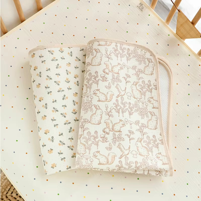 Printed Waterproof Cot Sheet