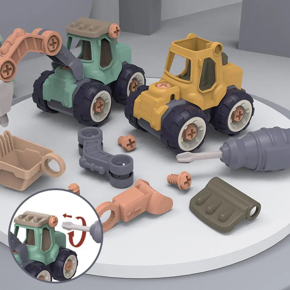 Build & Take Apart Construction Vehicles