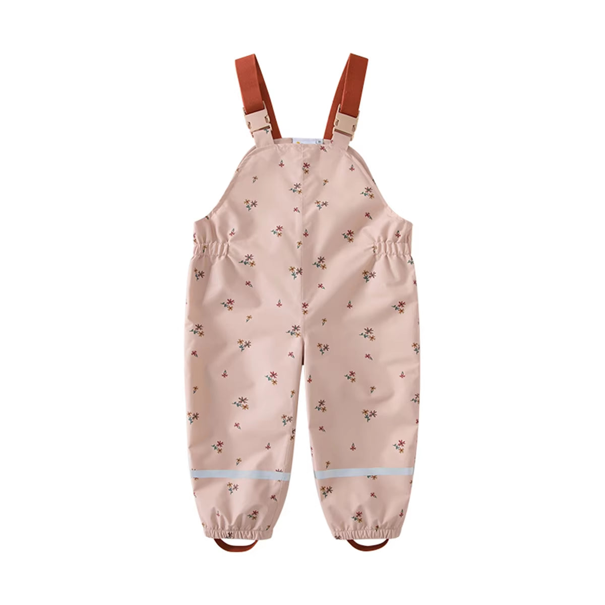 Waterproof Puddle Dungarees - Cherry