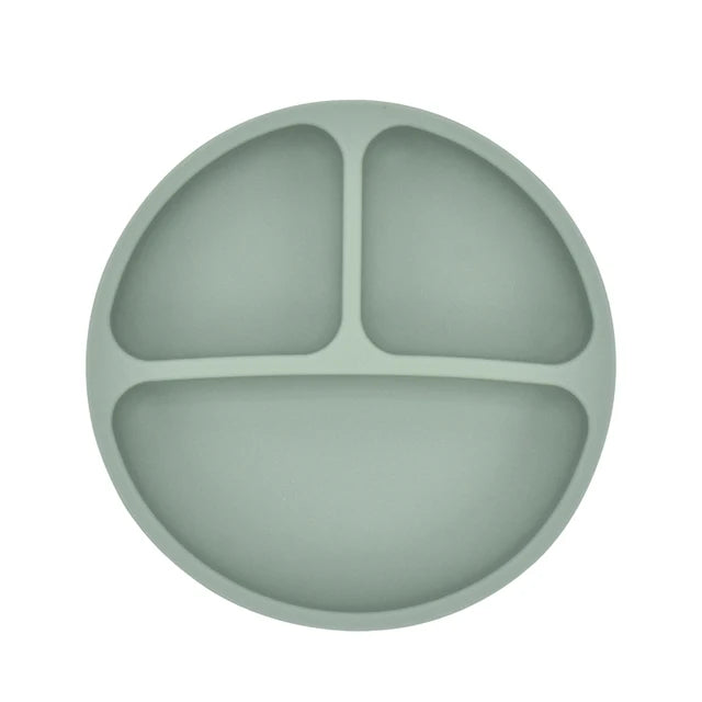 1 or 3PCS Suction Plate and First Utensils Set