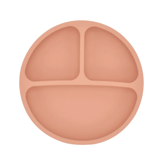 1 or 3PCS Suction Plate and First Utensils Set