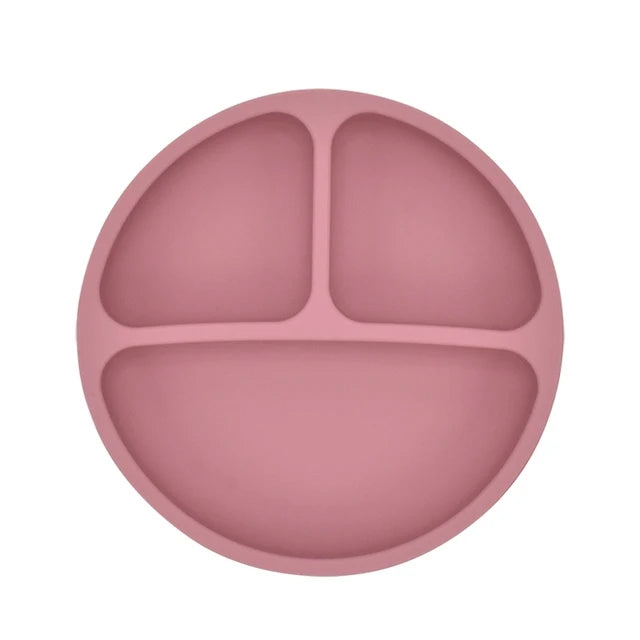 1 or 3PCS Suction Plate and First Utensils Set