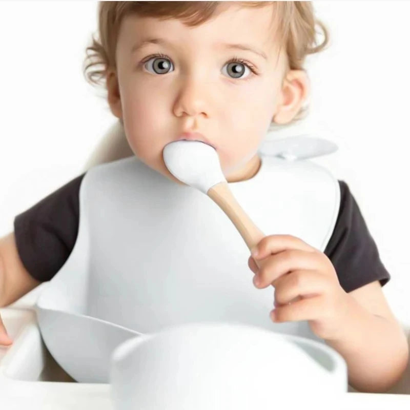 2 or 3Pcs - Suction Plate and First Utensils Set