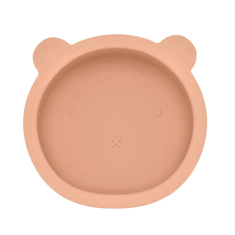 2 or 3Pcs - Suction Plate and First Utensils Set