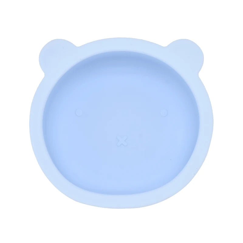 2 or 3Pcs - Suction Plate and First Utensils Set