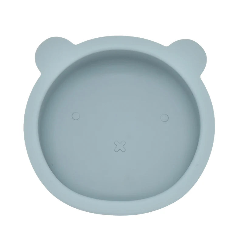 2 or 3Pcs - Suction Plate and First Utensils Set
