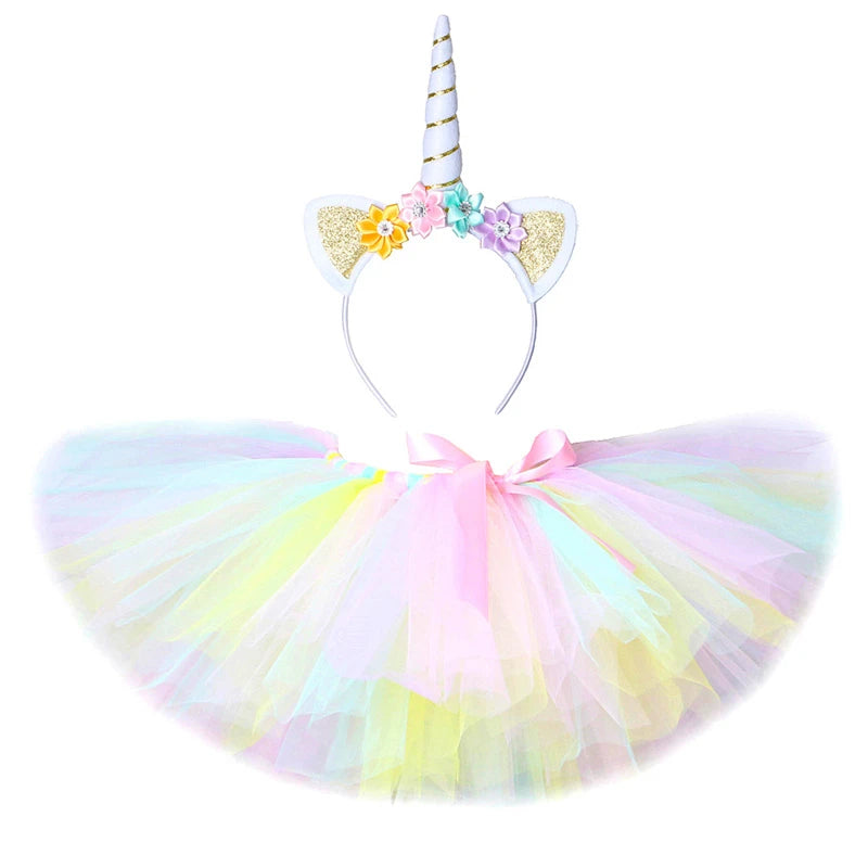 Unicorn Tutu and Headband Set