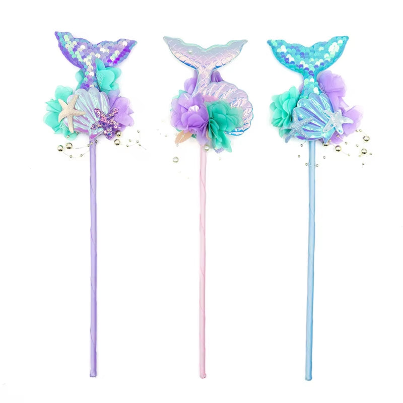 Mermaid Crown and Wand Sets