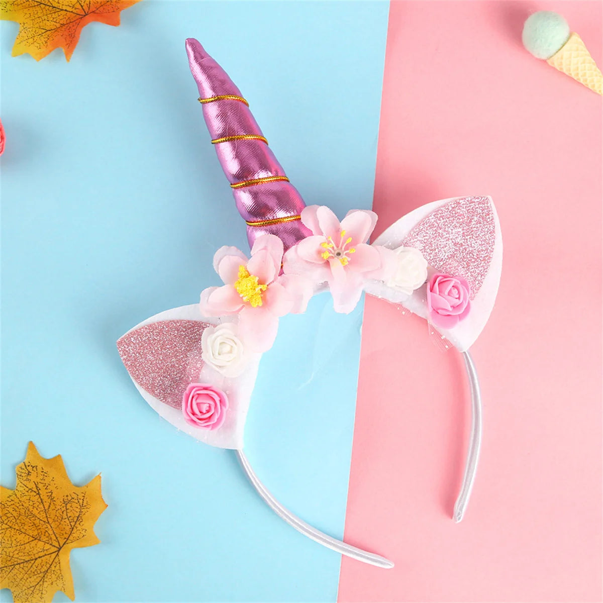 Unicorn Flower Headband