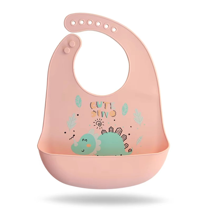 Silicone Bib - Pink Kitty
