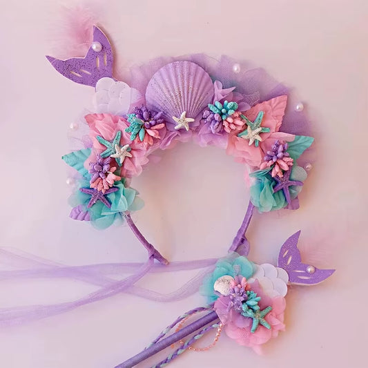 Mermaid Crown and Wand Sets 