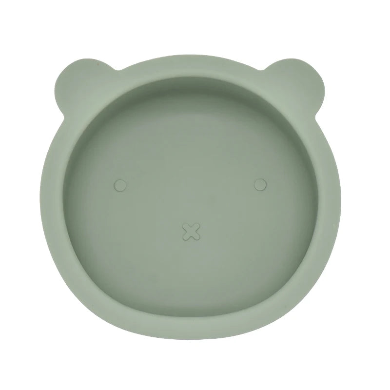 2 or 3Pcs - Suction Plate and First Utensils Set